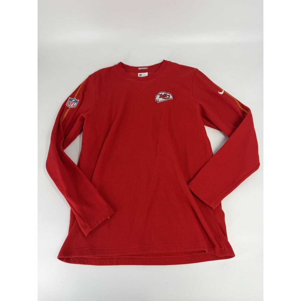 Nike NFL On Field Men's Size M Red Kansas City Chiefs Team issued Sweatshirt